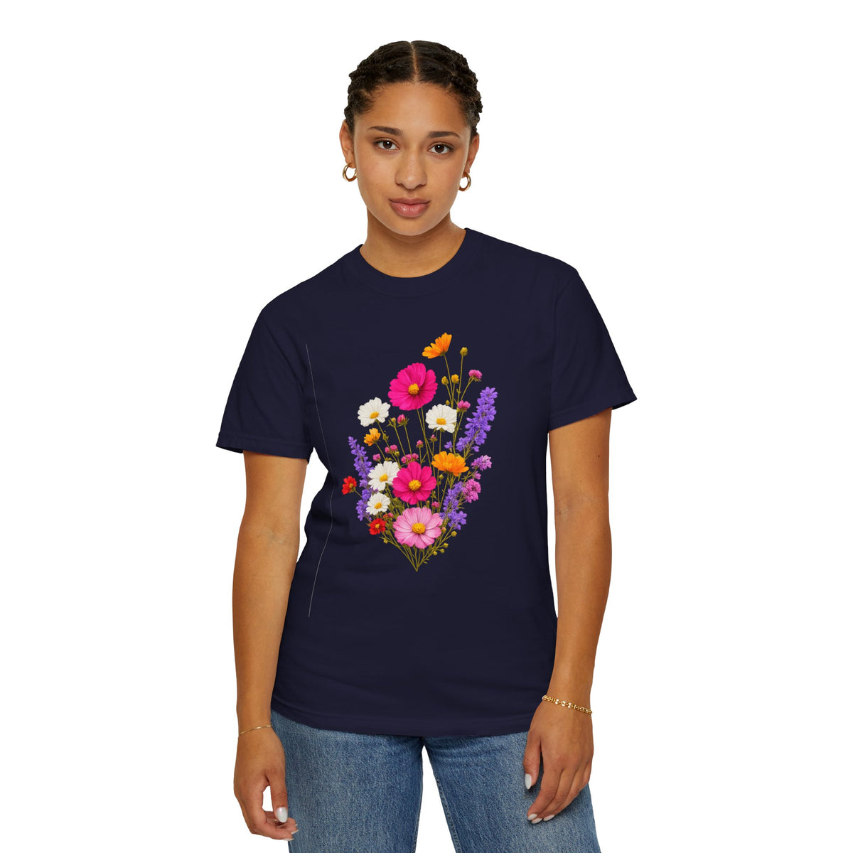 Floral Bouquet T-Shirt — Vintage Wildflower Garden Tee