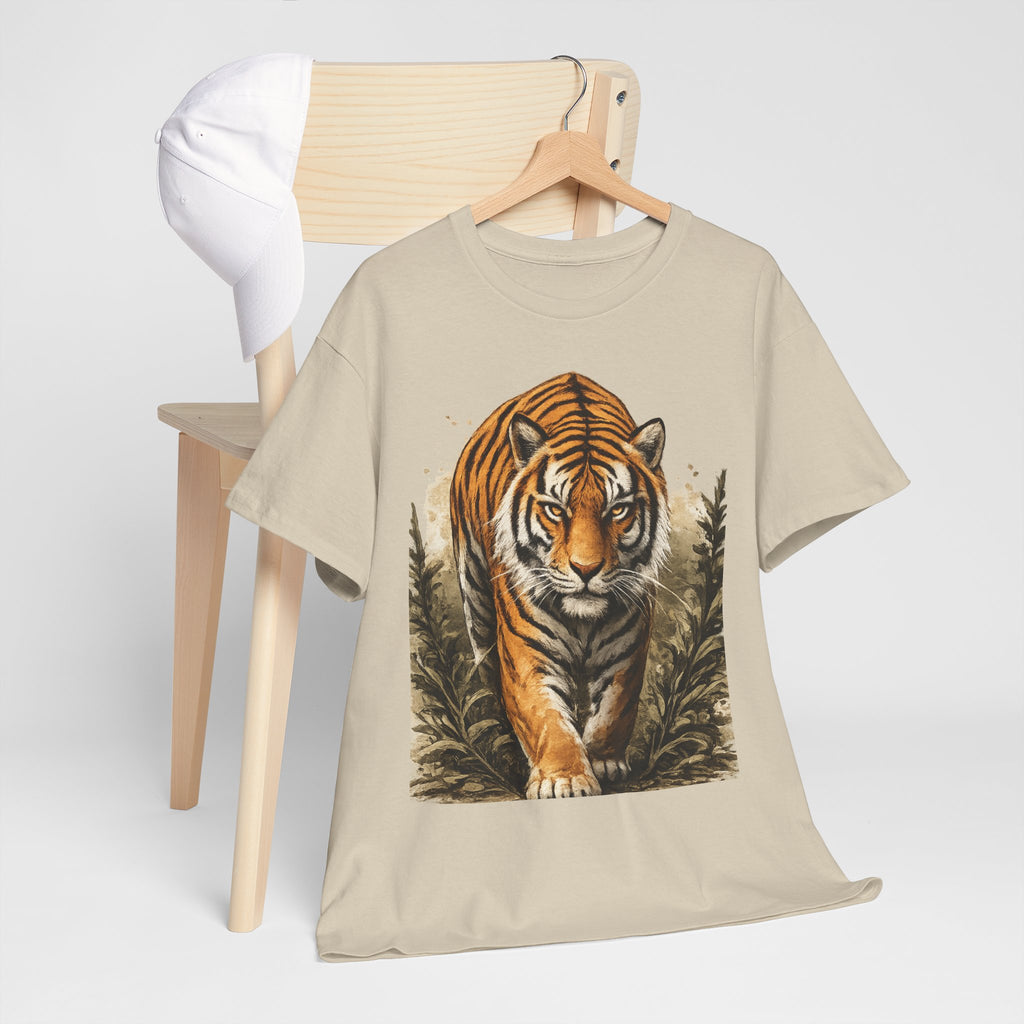 Tiger Stroll Graphic Tee — Majestic Tiger Vintage-Style T-Shirt