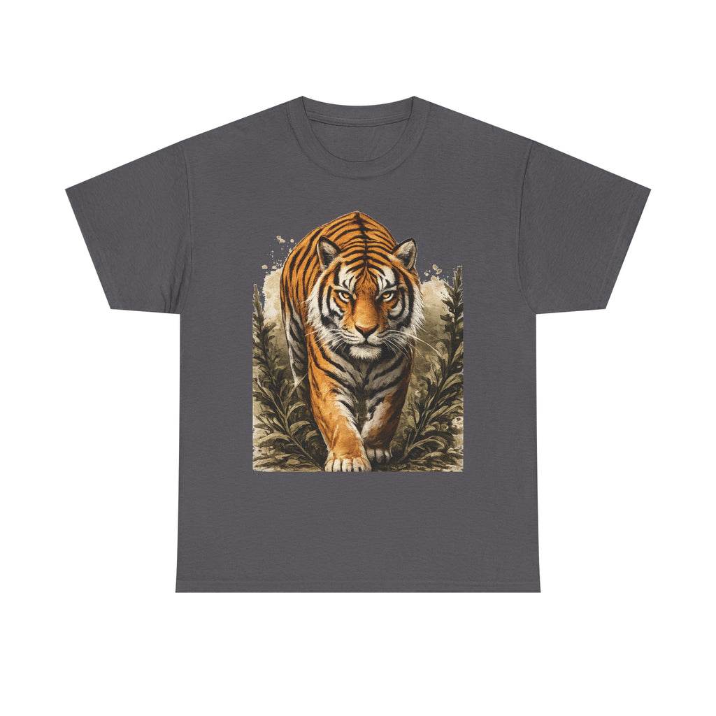 Tiger Stroll Graphic Tee — Majestic Tiger Vintage-Style T-Shirt