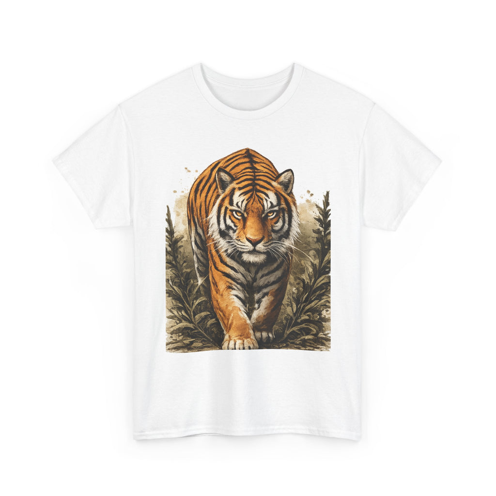 Tiger Stroll Graphic Tee — Majestic Tiger Vintage-Style T-Shirt