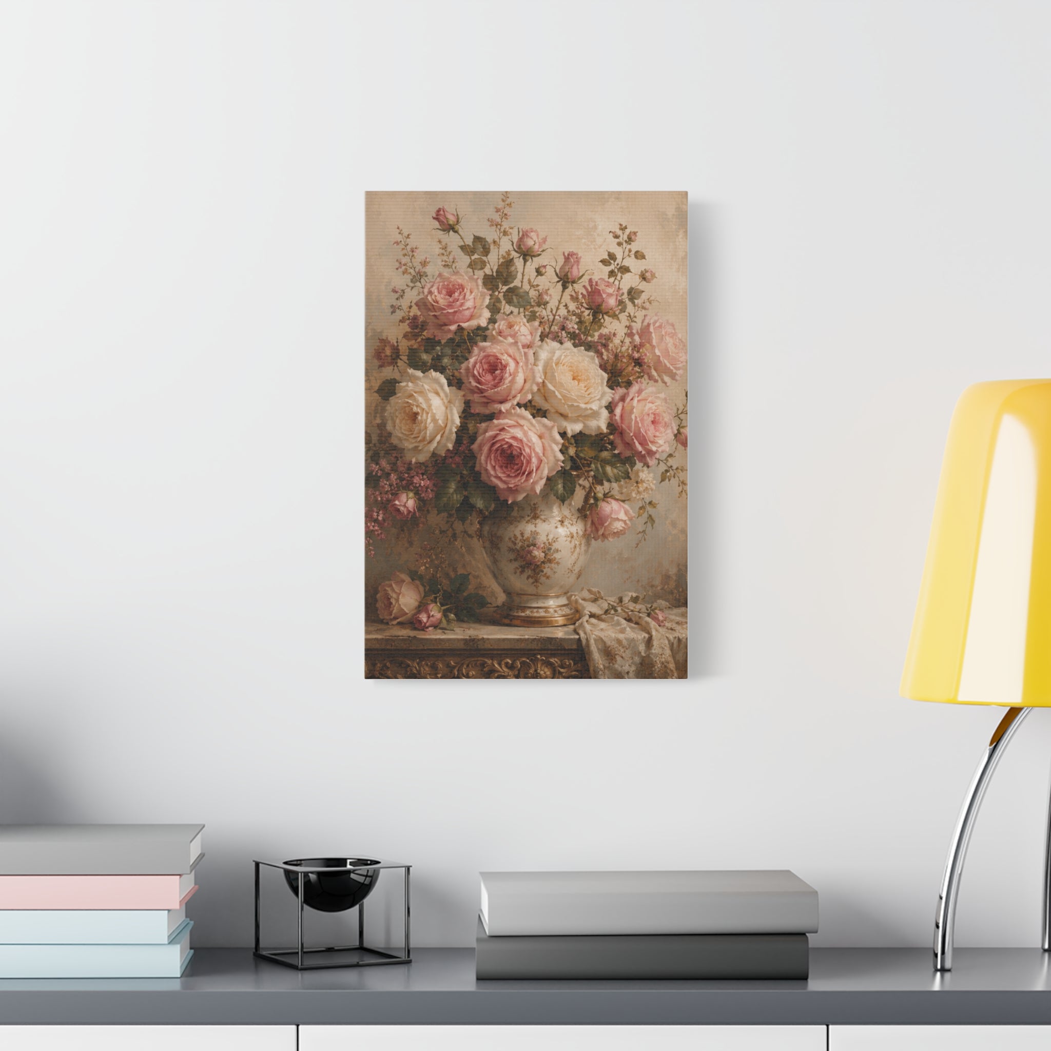 Vintage Rose Bouquet Canvas Print