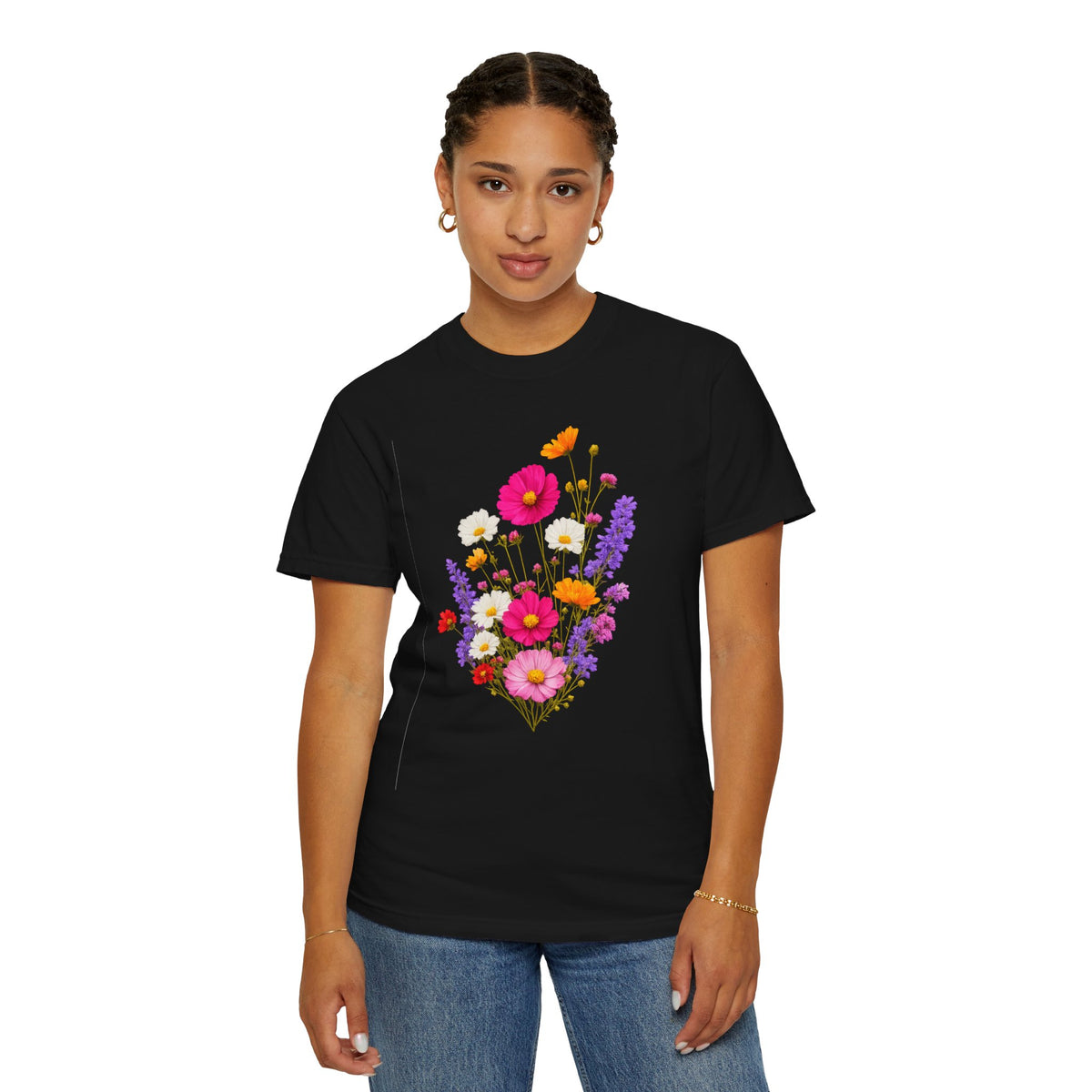 Floral Bouquet T-Shirt — Vintage Wildflower Garden Tee