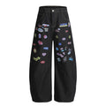 Fun Graffiti Stickers Jeans for Men and Women