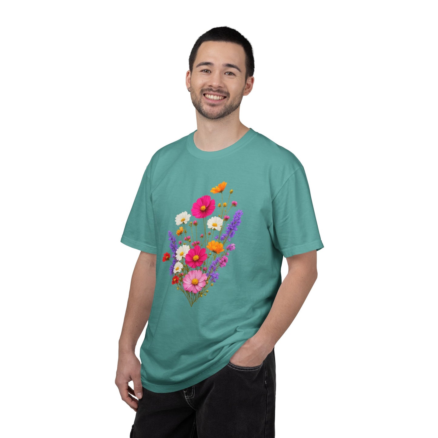 Floral Bouquet T-Shirt — Vintage Wildflower Garden Tee
