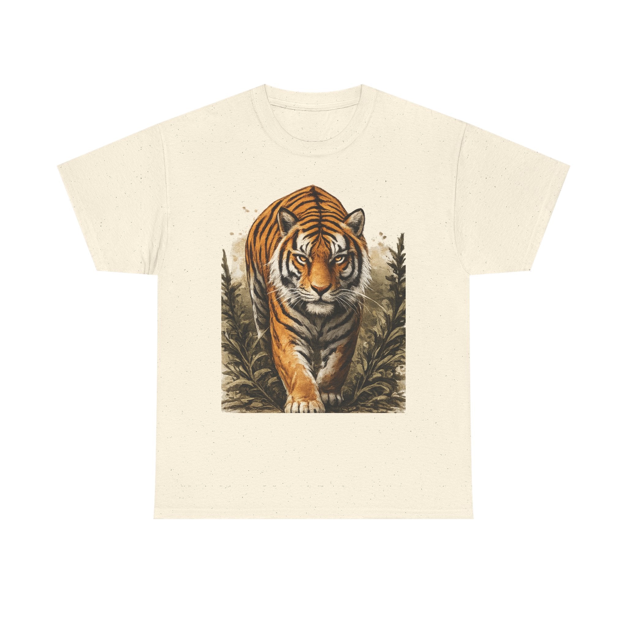 Tiger Stroll Graphic Tee — Majestic Tiger Vintage-Style T-Shirt