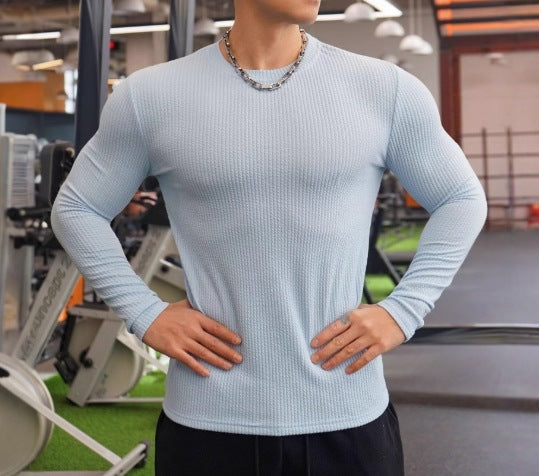Fashion Knit Long Sleeve Top for Men  Autumn/Winter Casual Sweater