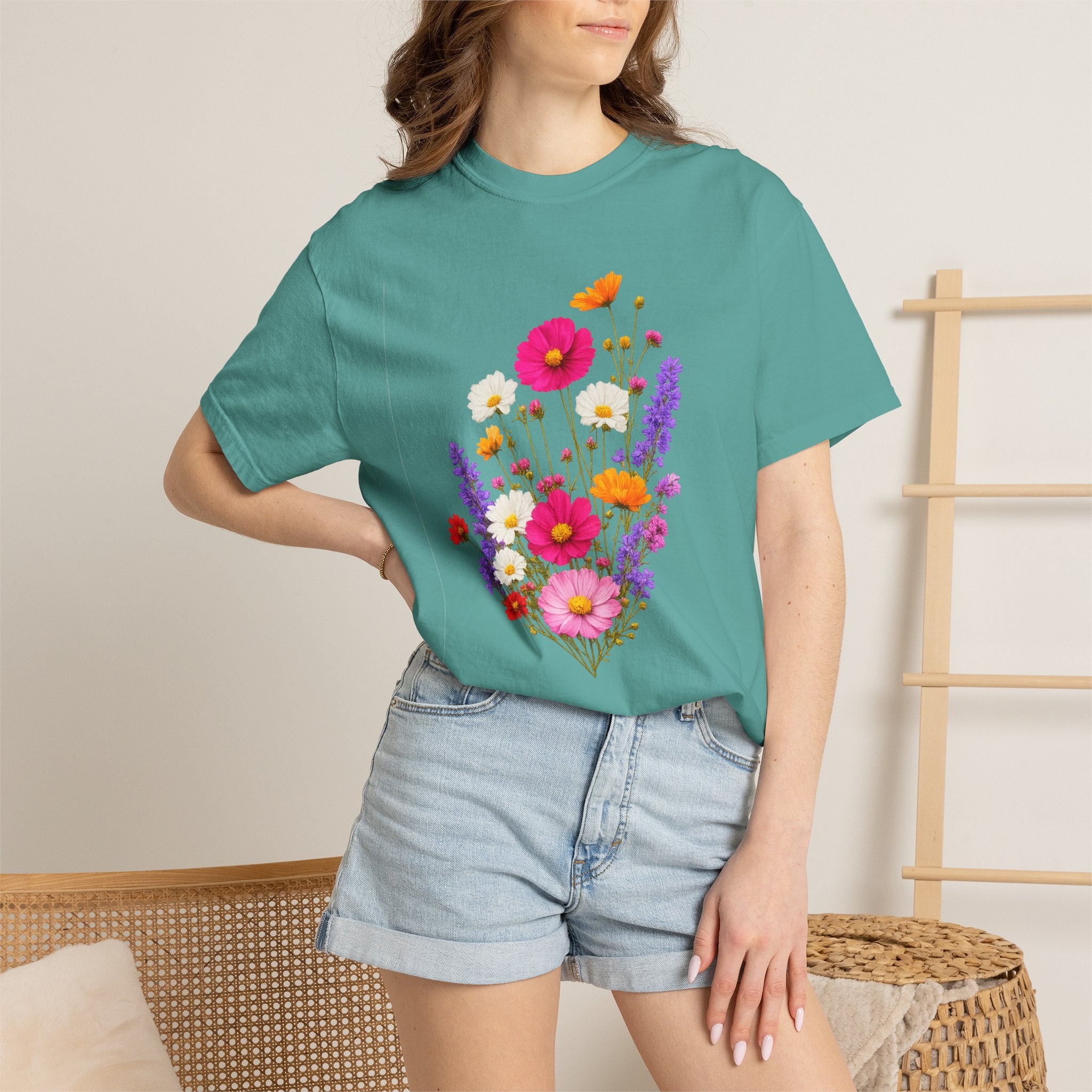 Floral Bouquet T-Shirt — Vintage Wildflower Garden Tee