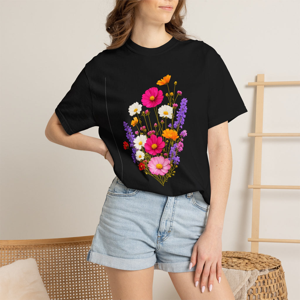 Floral Bouquet T-Shirt — Vintage Wildflower Garden Tee