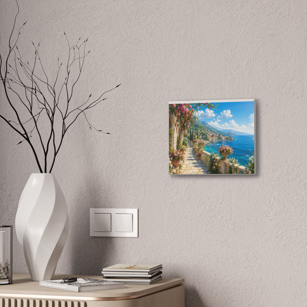Canvas Print — Mediterranean Seaside Terrace Wall Art