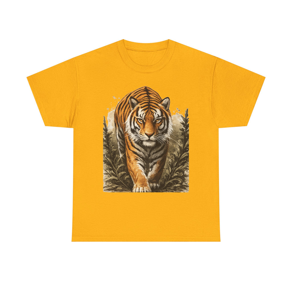 Tiger Stroll Graphic Tee — Majestic Tiger Vintage-Style T-Shirt