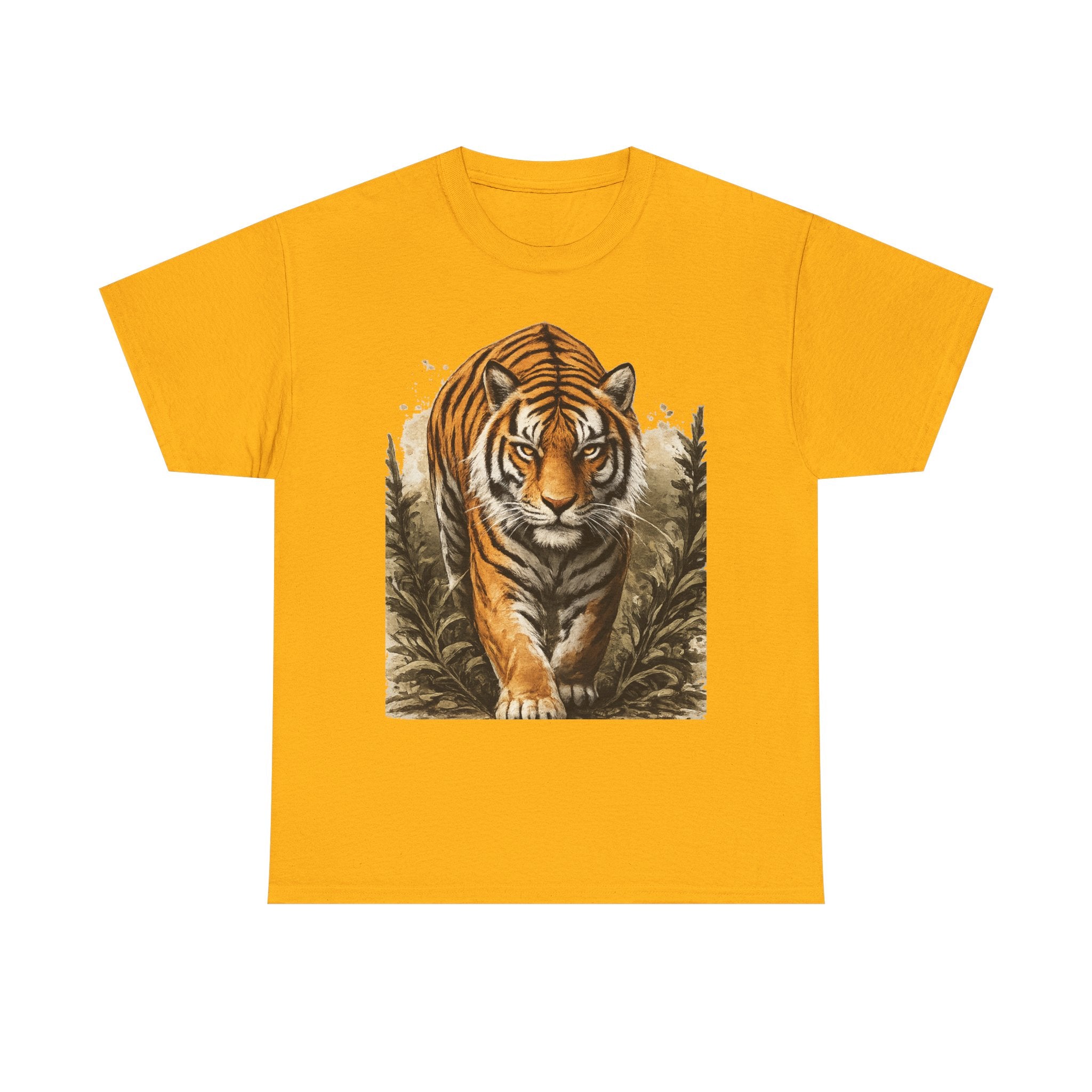 Tiger Stroll Graphic Tee — Majestic Tiger Vintage-Style T-Shirt