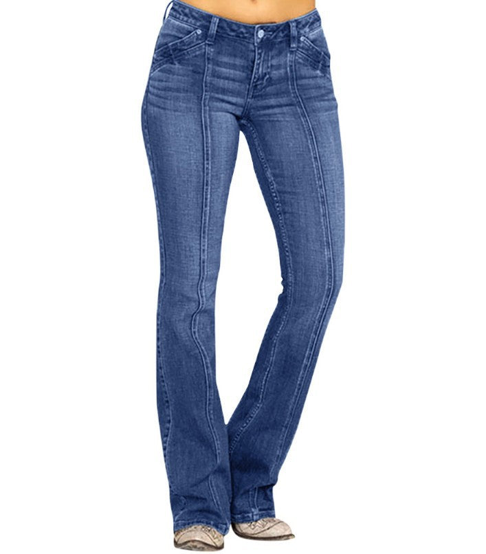 Stretch slim fit jeans for women