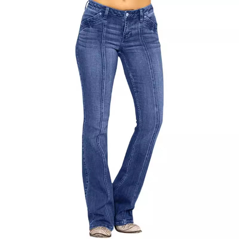 Stretch slim fit jeans for women
