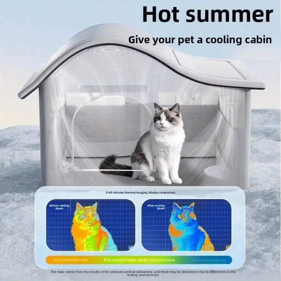summer small Cat dog Ice House Air Conditioning BED Summer Cooling Cat & Dog Four Seasons Pet Ice House