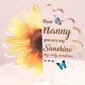 Nanny Gifts, Nanny Birthday Gifts from Grandchildren, Acrylic Plaque, Sunflower Gifts for Nanny, Gifts for Nanny Grandma
