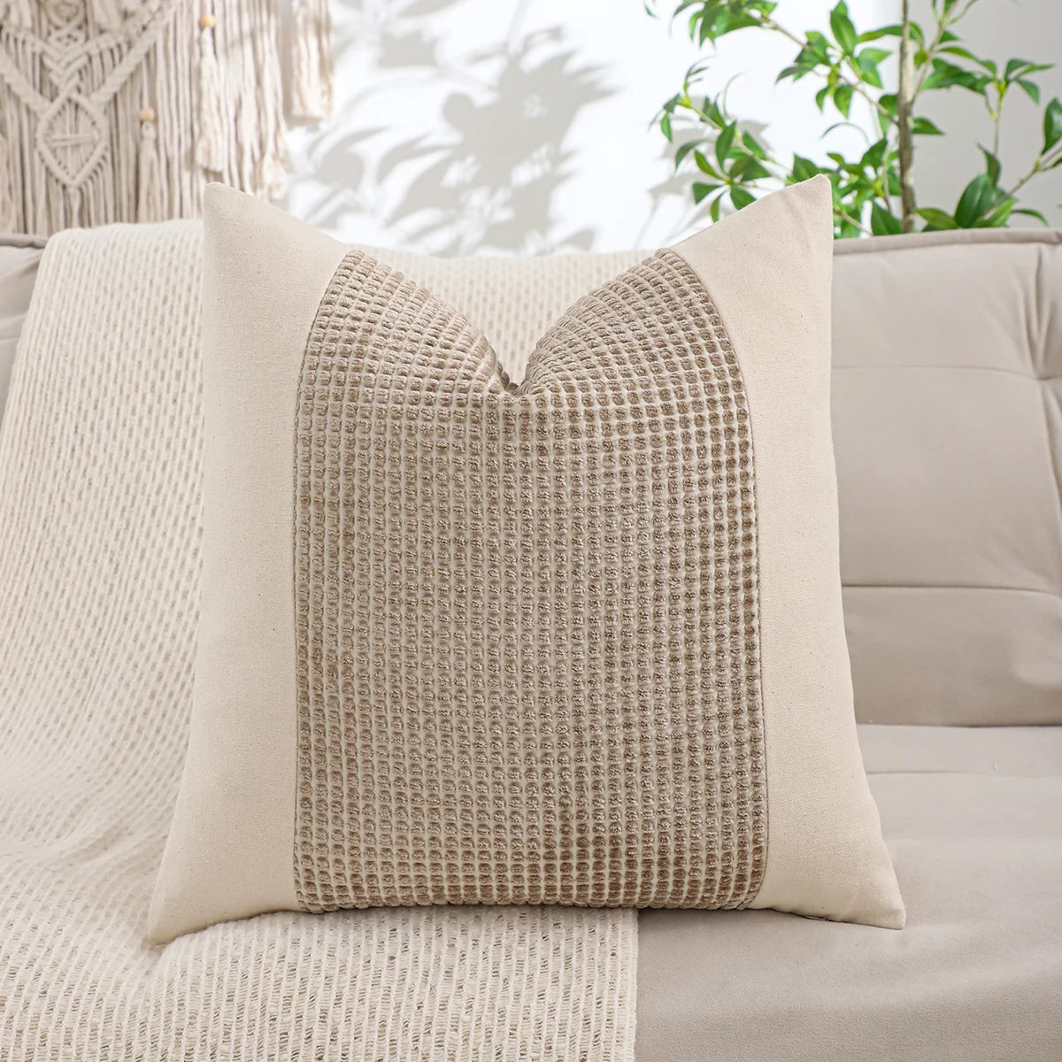 1 PC Jacquard Patchwork Throw Pillow Decorative cushion Cover for Home Living Room