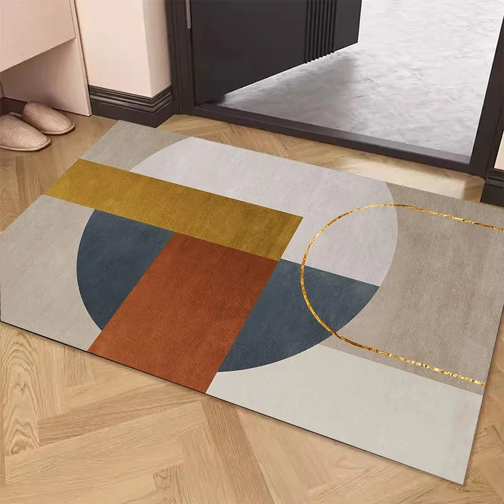Simple Gray Door Mat Decoration Home Living Room Mat