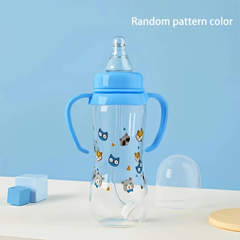 PP Baby Bottle for Toddlers, Designed for Water And Formula with a Handle for Baby Infants Newborn