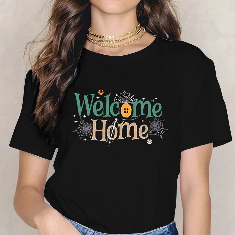 Fashion Horror Movie Tee Shirt Coraline Doll Dreams Y2k T-shirt Women Vintage Gothic Tshirt Halloween Graphic Tops Clothes