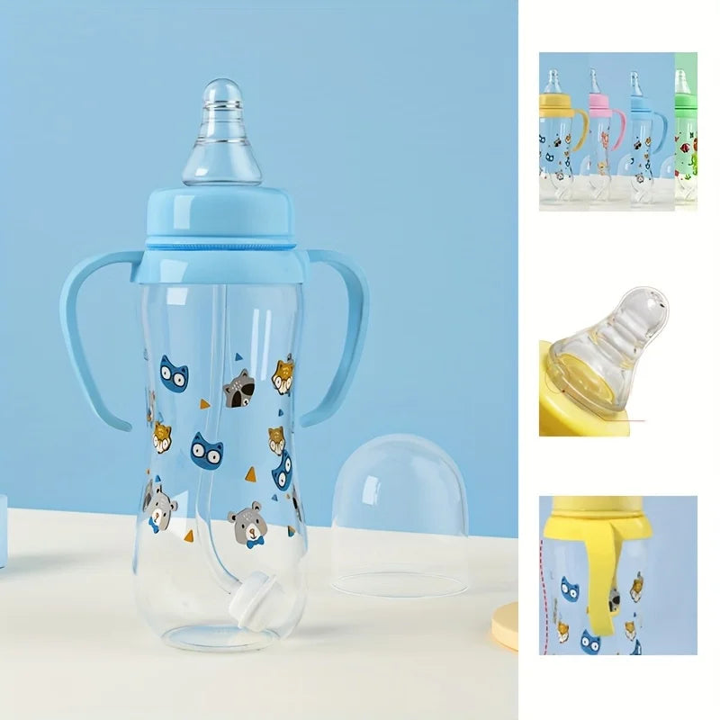 PP Baby Bottle for Toddlers, Designed for Water And Formula with a Handle for Baby Infants Newborn
