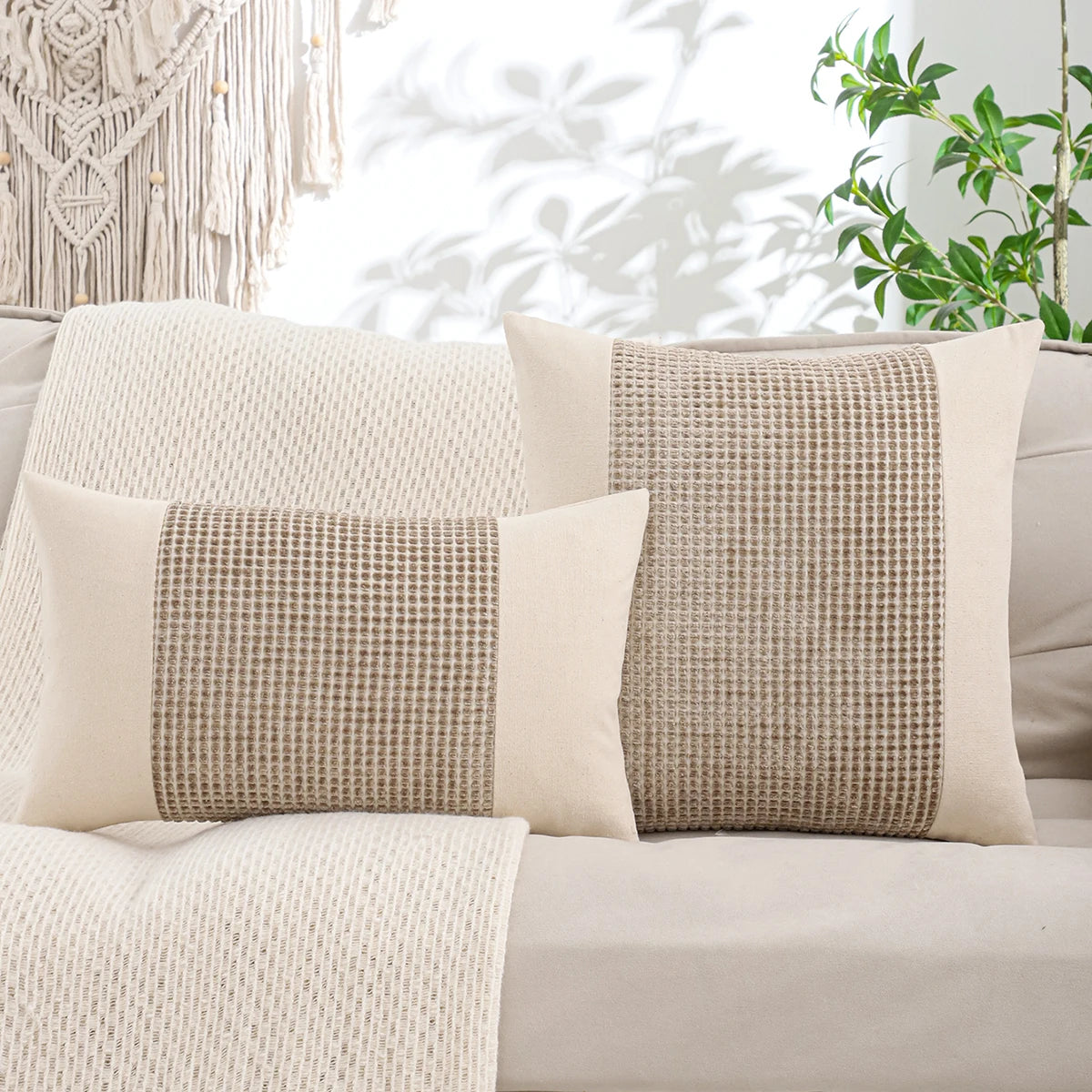 1 PC Jacquard Patchwork Throw Pillow Decorative cushion Cover for Home Living Room