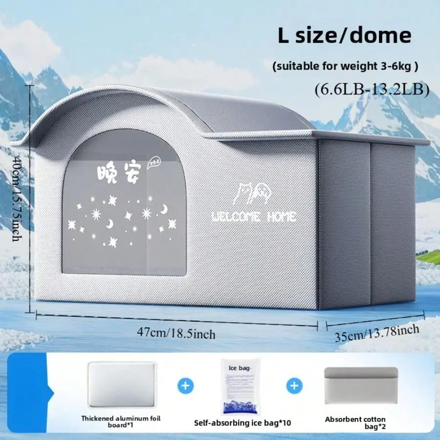 summer small Cat dog Ice House Air Conditioning BED Summer Cooling Cat & Dog Four Seasons Pet Ice House