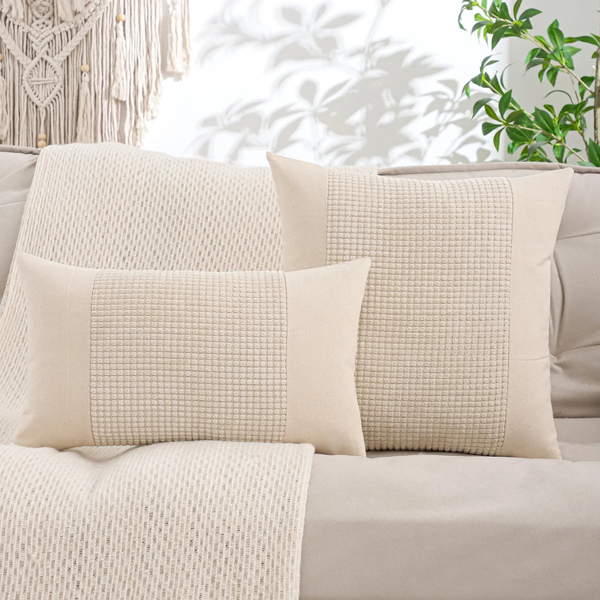 1 PC Jacquard Patchwork Throw Pillow Decorative cushion Cover for Home Living Room