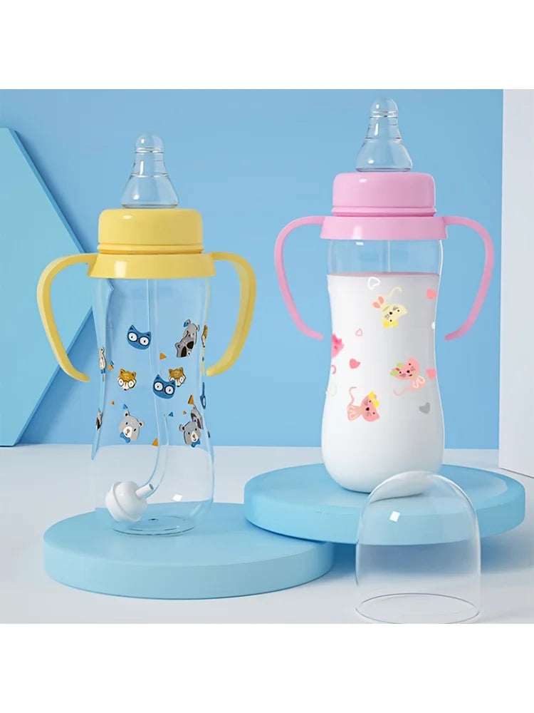 PP Baby Bottle for Toddlers, Designed for Water And Formula with a Handle for Baby Infants Newborn
