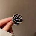 women camellia flower brooch exquisite suit pin accessories jewelry