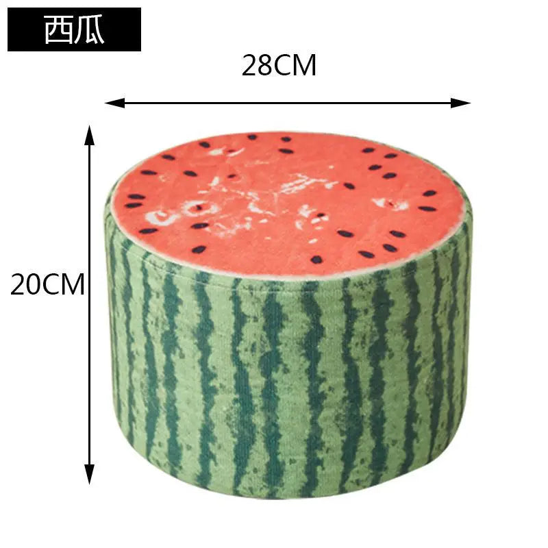 Solid Wood Fabric Small Stool Creative Home Living Room Sofa Coffee Table Decor