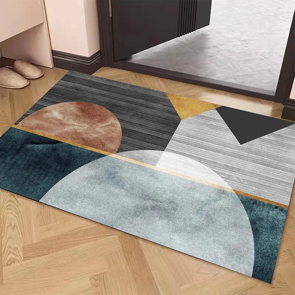 Simple Gray Door Mat Decoration Home Living Room Mat
