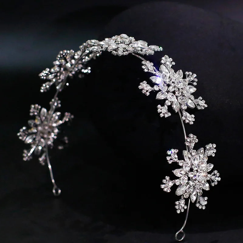 Snowflake Shape Headband Elegant Headwear Simple Head Hoop Wedding Hair Accessories Jewelry
