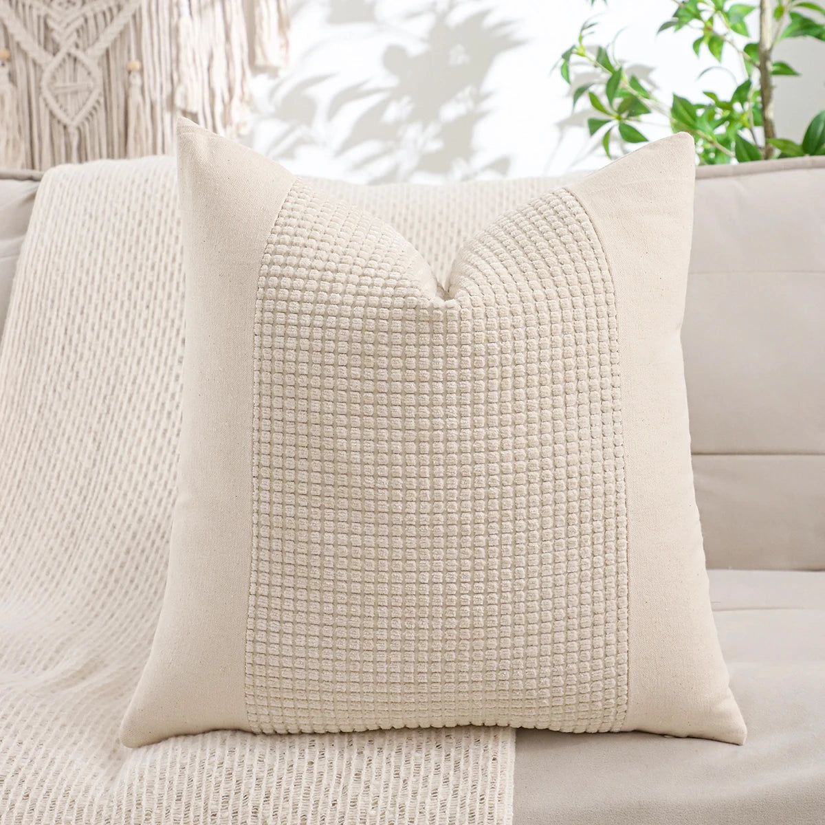 1 PC Jacquard Patchwork Throw Pillow Decorative cushion Cover for Home Living Room