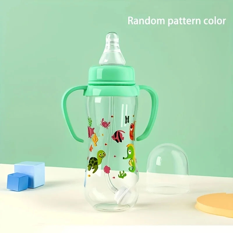 PP Baby Bottle for Toddlers, Designed for Water And Formula with a Handle for Baby Infants Newborn