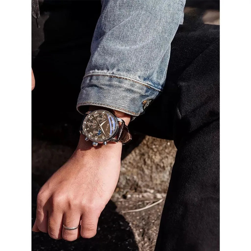 Men Fashion Business Quartz Watches, Sports, Belts, Cheap, Causal, Not Waterproof