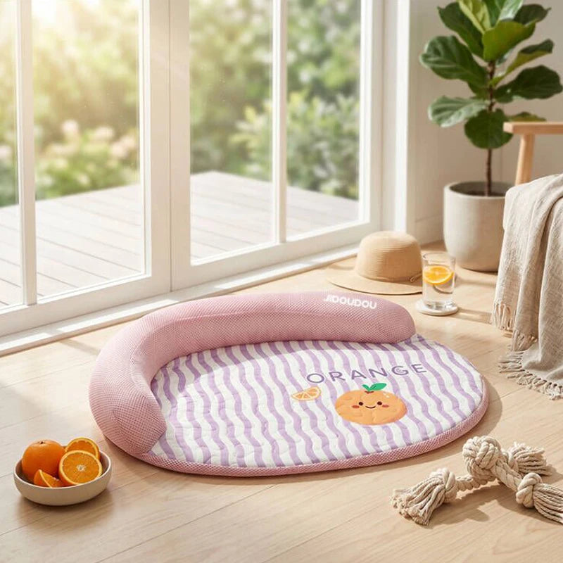 Spring and Summer Pet Sofa Bed, Removable and Washable Cat & Dog Bed, Cool and Breathable Cat Bed and Dog Bed Suitable for Small and Medium-Sized Pets