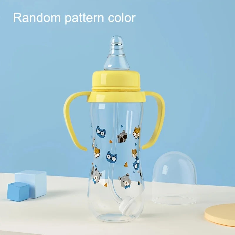 PP Baby Bottle for Toddlers, Designed for Water And Formula with a Handle for Baby Infants Newborn