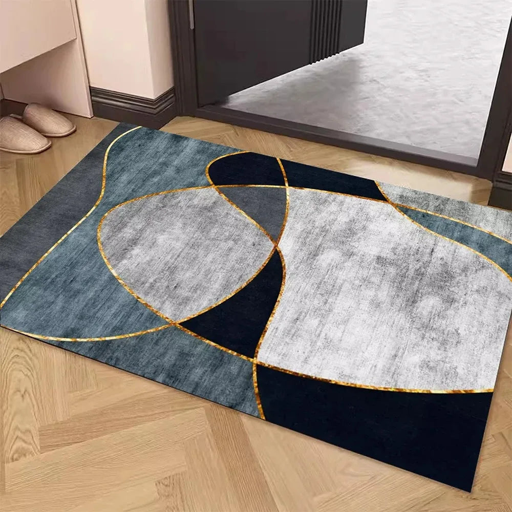 Simple Gray Door Mat Decoration Home Living Room Mat