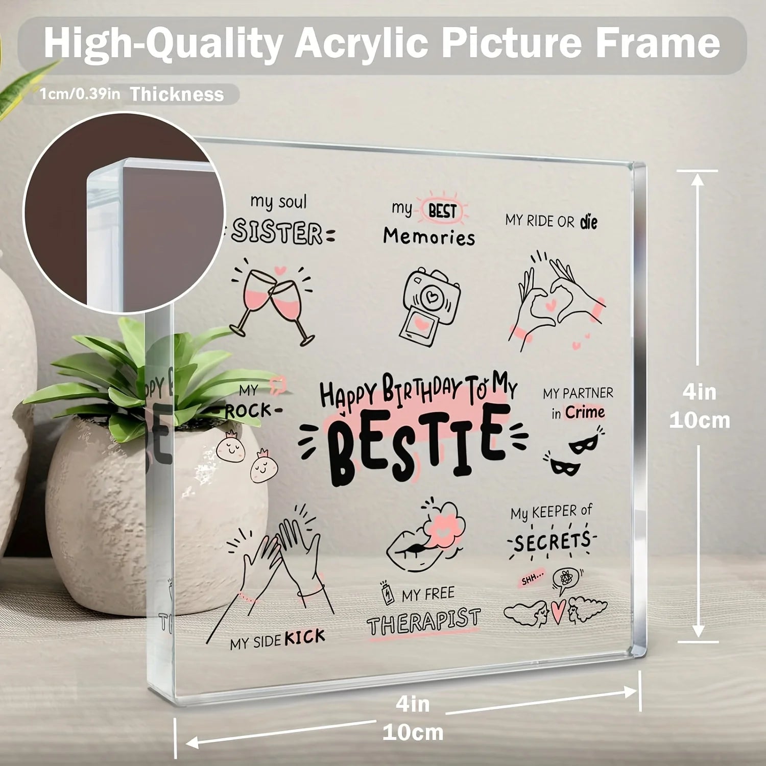 Bestie Gifts for Women, Friend Gifts, Best Friend Women Gifts, Friendship Gifts for women, Birthday Gifts for Bff Soul Sister