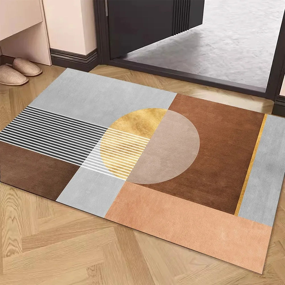 Simple Gray Door Mat Decoration Home Living Room Mat